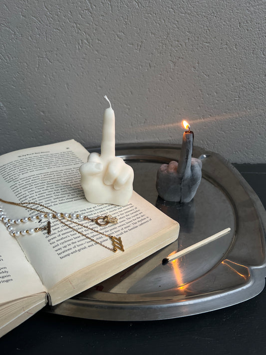 Middle Finger candle